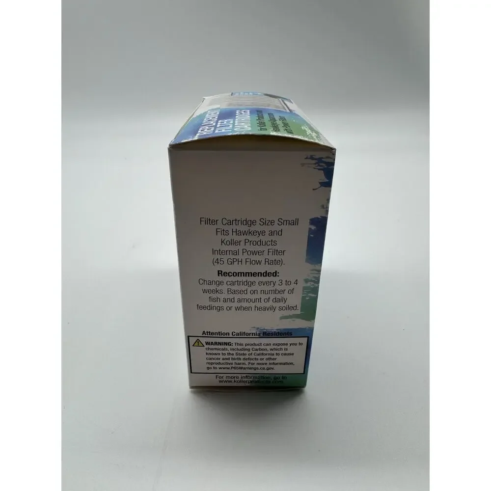 6 Pack Small Aquarium Filter Cartridges for Koller Products and Hawkeye